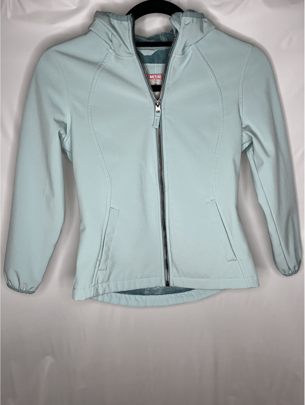 NWT Free Country Girl's Misty Blue/Super Softshell Jacket Size M(7-8)